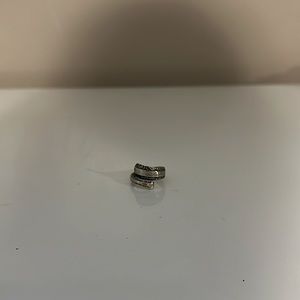 Sterling adjustable silver spoon ring